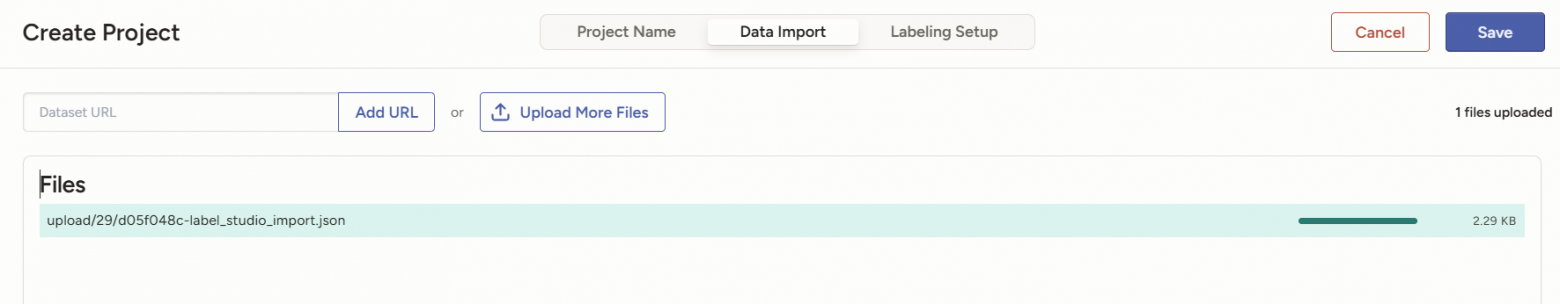Загрузка данных в Label Studio